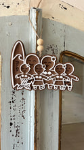 Load image into Gallery viewer, Family of 6 Gingerbread Ornaments