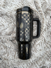 Load image into Gallery viewer, Checkered Sugar Skulls Tumbler