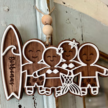 Load image into Gallery viewer, Family of 4 Gingerbread Ornaments