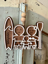 Load image into Gallery viewer, Family of 3 Gingerbread Ornaments