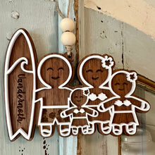 Load image into Gallery viewer, Family of 4 Gingerbread Ornaments