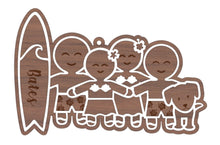 Load image into Gallery viewer, Family of 4 Gingerbread Ornaments