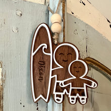 Load image into Gallery viewer, Family of 2 Gingerbread Ornaments