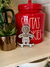 Load image into Gallery viewer, Gingerbread Skateboarder Ornament