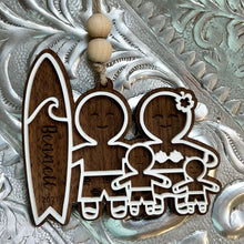 Load image into Gallery viewer, Family of 4 Gingerbread Ornaments