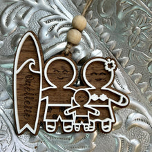 Load image into Gallery viewer, Family of 3 Gingerbread Ornaments