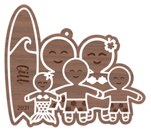 Load image into Gallery viewer, Family of 5 Gingerbread Ornaments