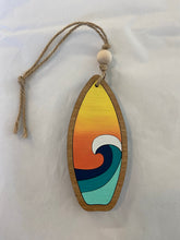 Load image into Gallery viewer, Coastal Themed (Sea Turtle and Surfboard) DIY Ornament Kits