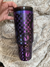 Load image into Gallery viewer, Checkered Sugar Skulls Tumbler

