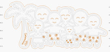 Load image into Gallery viewer, Family of 7 Gingerbread Ornaments
