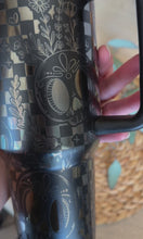 Load and play video in Gallery viewer, Checkered Sugar Skulls Tumbler
