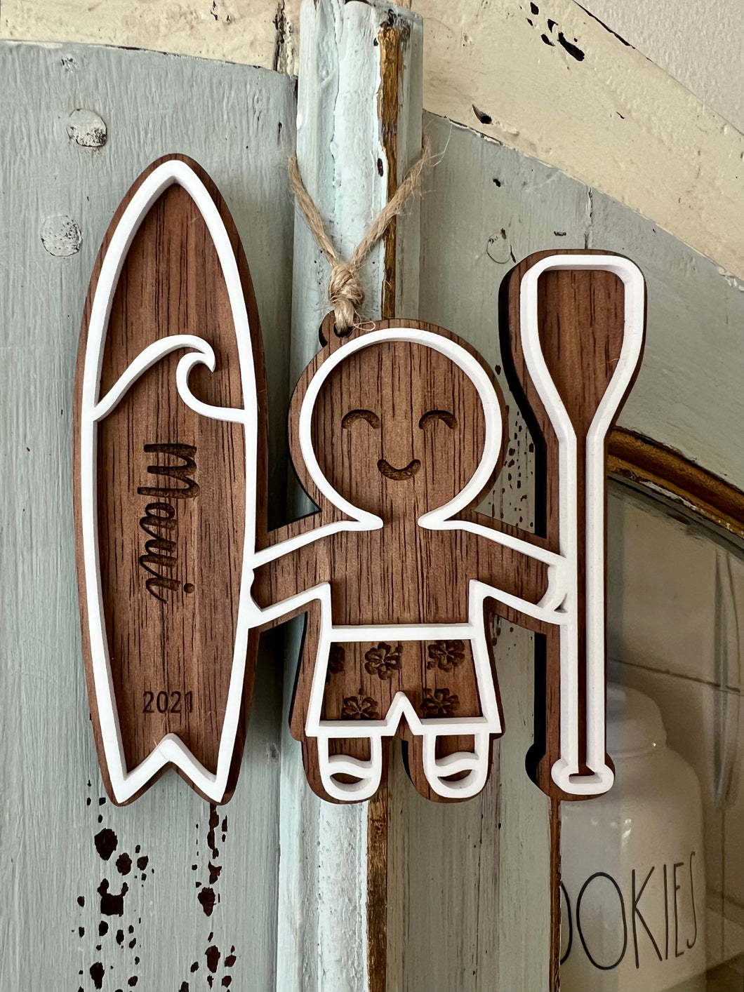 Gingerbread Boy SUP Ornament