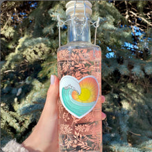 Load image into Gallery viewer, Sunset Watercolor Heartwave Sticker
