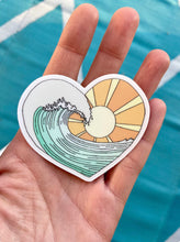 Load image into Gallery viewer, Pastel Boho Heartwave Sticker
