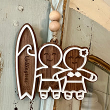 Load image into Gallery viewer, Family of 2 Gingerbread Ornaments
