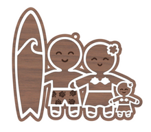Load image into Gallery viewer, Family of 3 Gingerbread Ornaments
