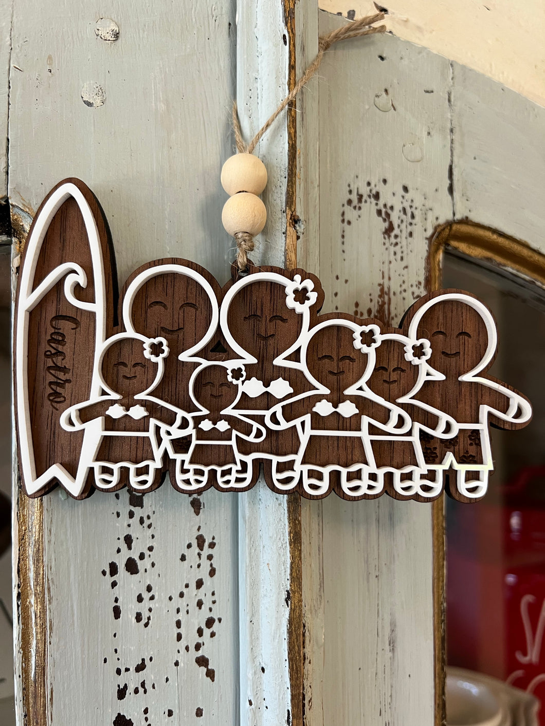 Family of 7 Gingerbread Ornaments