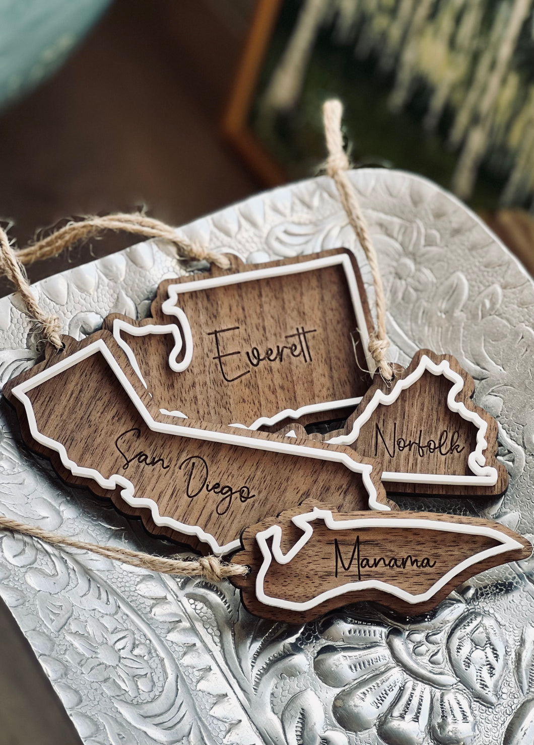 State Gingerbread Themed Ornament