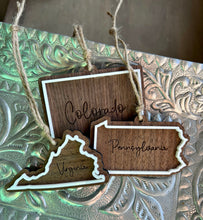 Load image into Gallery viewer, State Gingerbread Themed Ornament
