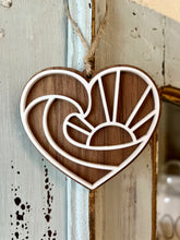 Load image into Gallery viewer, Gingerbread Heart~Wave Ornament
