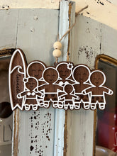 Load image into Gallery viewer, Family of 7 Gingerbread Ornaments
