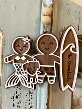 Load image into Gallery viewer, Family of 2 Gingerbread Ornaments
